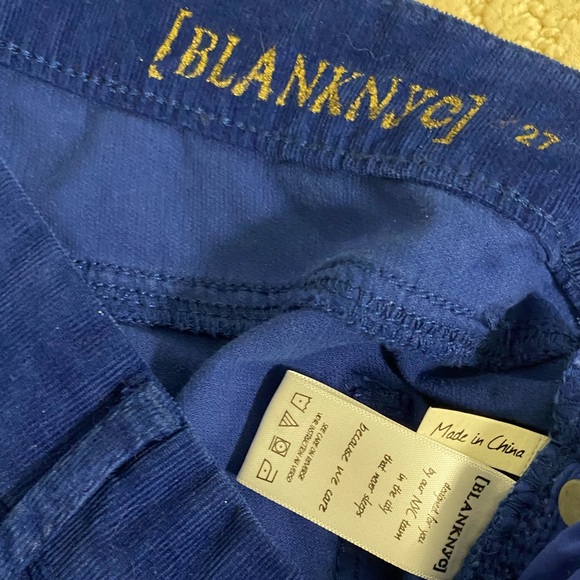 New with tags Blank NYC blue velvet skinny jeans - Picture 4 of 8